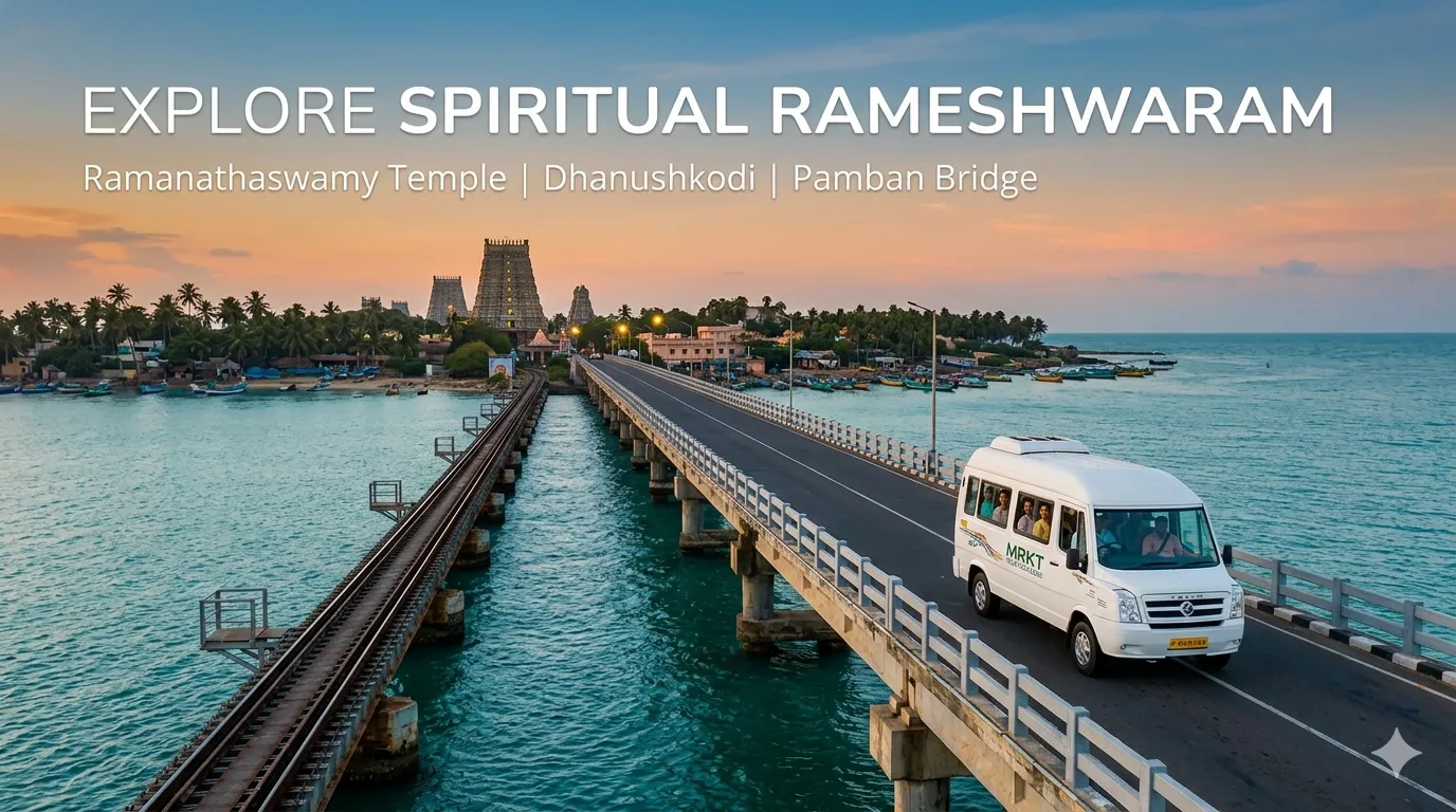 Rameshwaram Pilgrimage-Madurai Rameshwaram Kanyakumari Trivandrum Tour Package